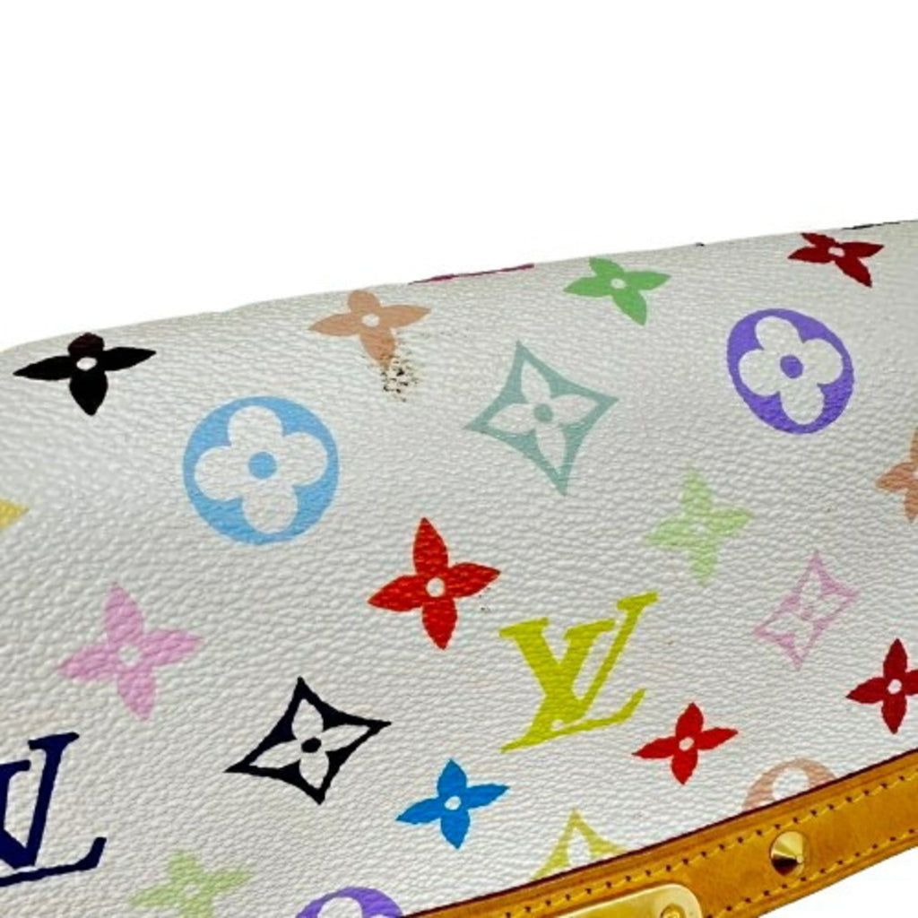 Louis Vuitton Monogram Multicolore White Leather Shoulder Bag