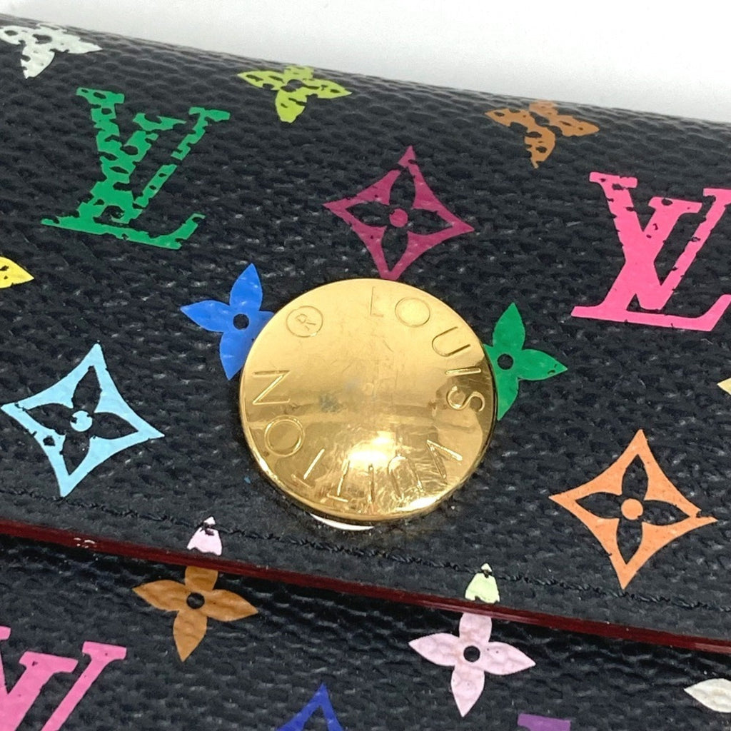 Louis Vuitton Black Noir Monogram Multicolore Coin Purse/Coin Case