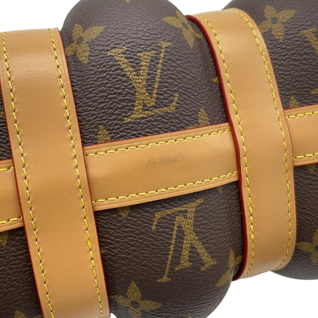 Louis Vuitton Marron Coated Canvas Boston Bag