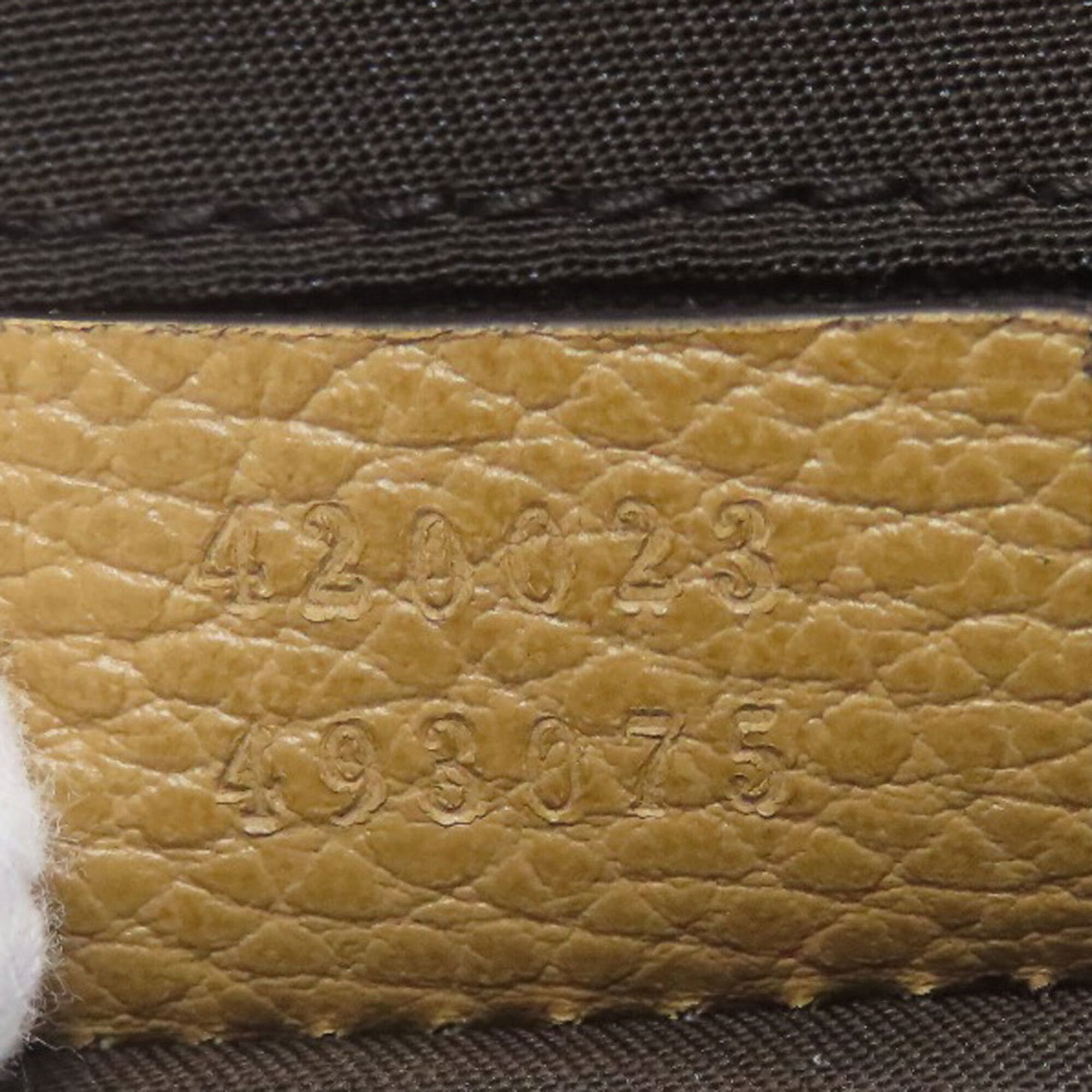 Gucci Brown Leather Handbag (Pre-Owned)
