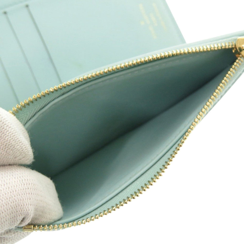 Louis Vuitton Blue Leather Wallet (Tri-Fold)