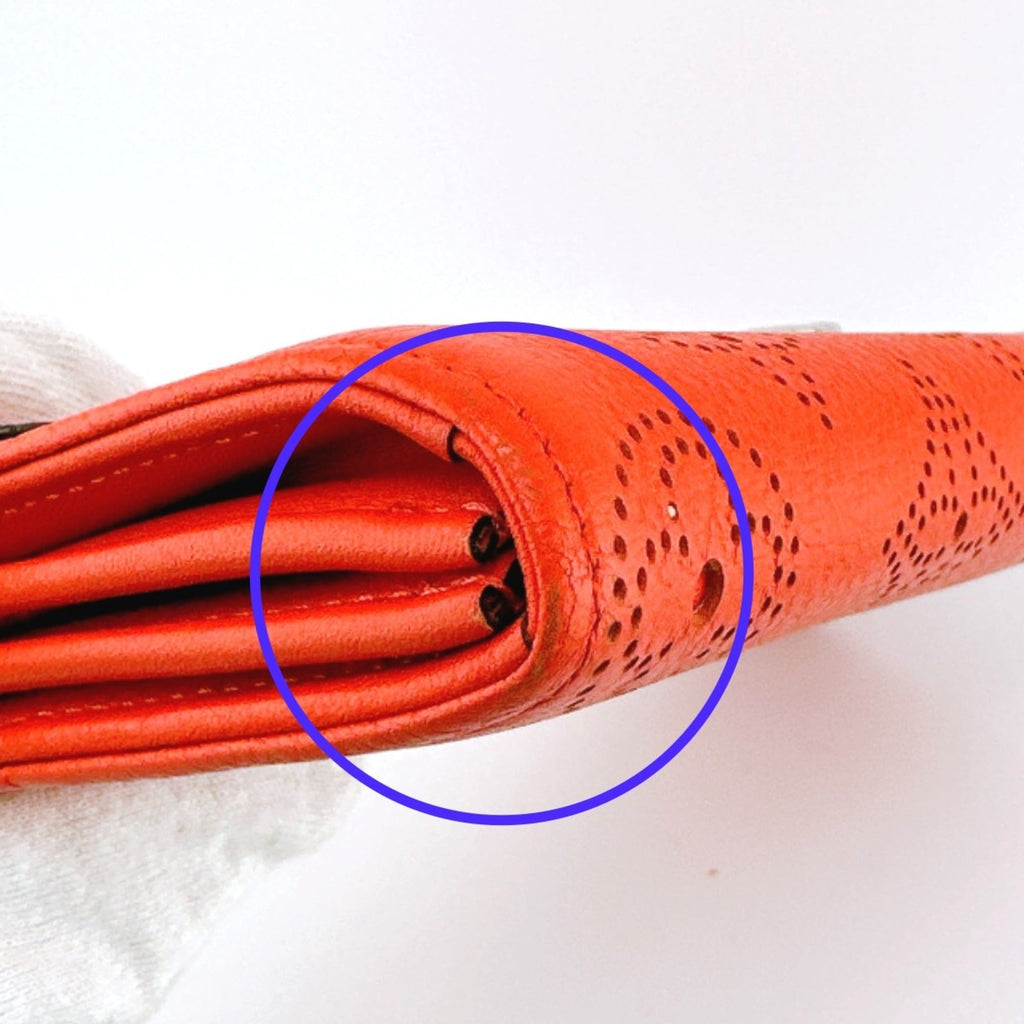 Louis Vuitton Corail Mahina Leather Long Wallet