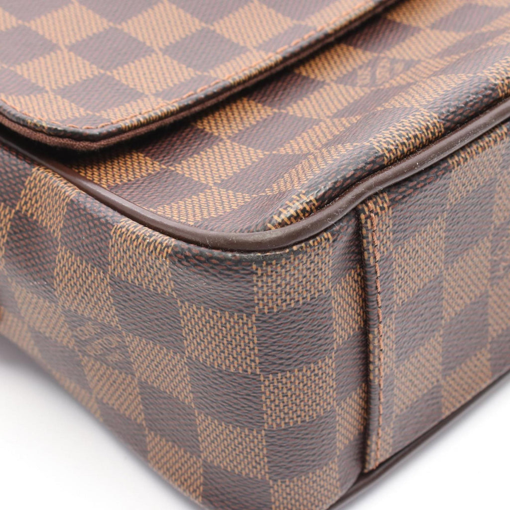 Louis Vuitton Brown Damier Canvas Coated Canvas Leather Shoulder Bag