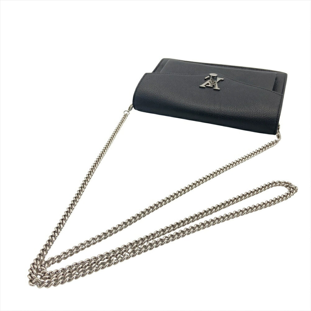 Louis Vuitton Black Leather Pochette Shoulder Bag