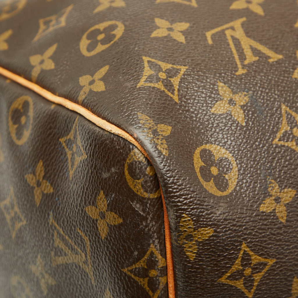 Louis Vuitton Monogram Brown Pvc Leather Boston Bag Shoulder Bag