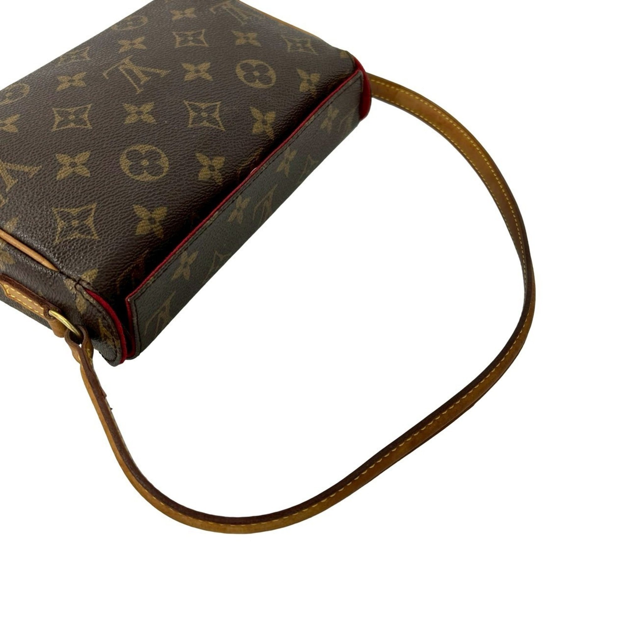 Louis Vuitton Brown Leather Pvc Shoulder Bag