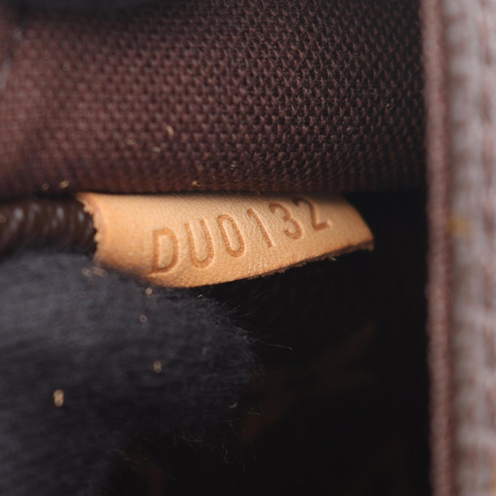 Louis Vuitton Brown Coated Canvas Leather Shoulder Bag