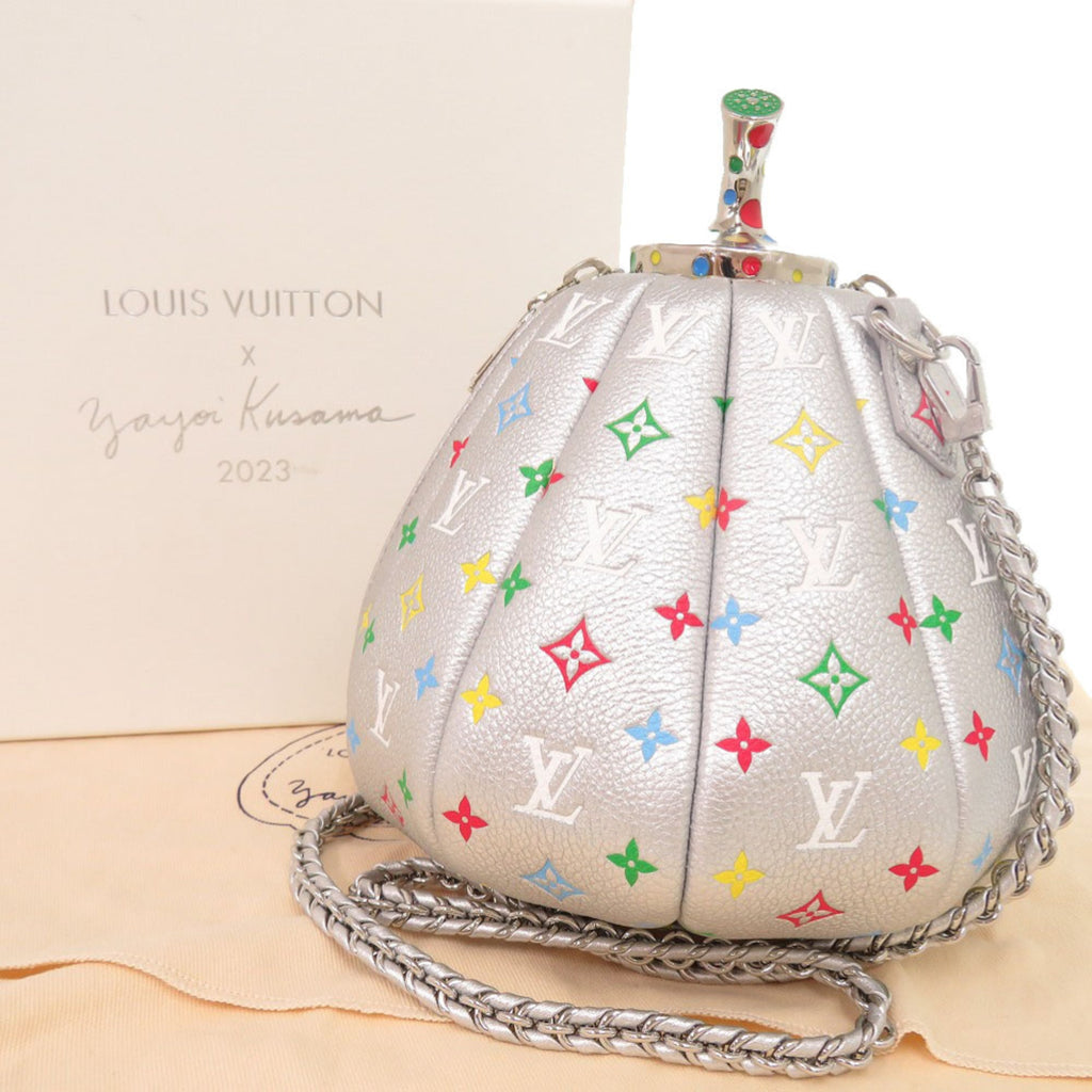 Louis Vuitton Multi-Color Silver Leather Handbag Shoulder Bag