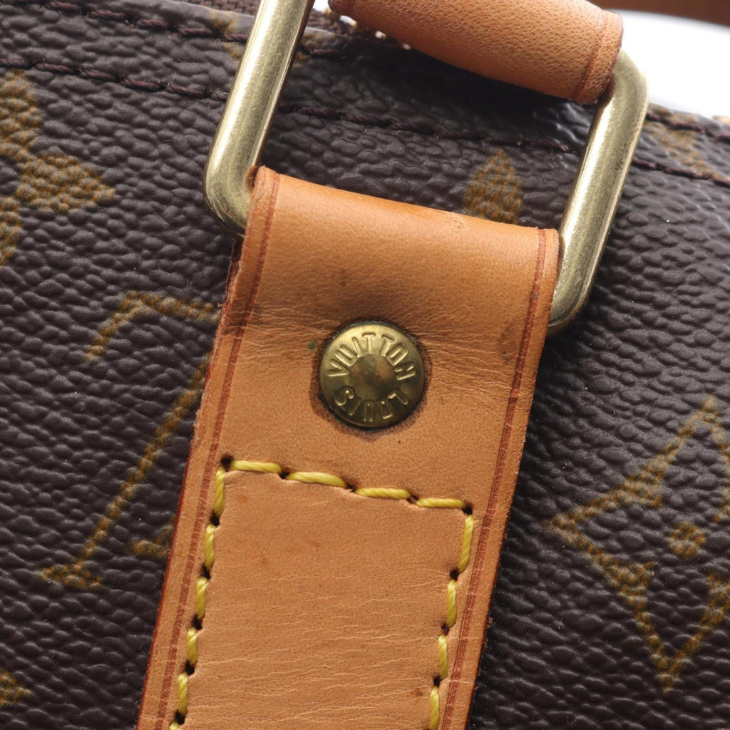 Louis Vuitton Brown Coated Canvas Pvc Monogram Leather Boston Bag