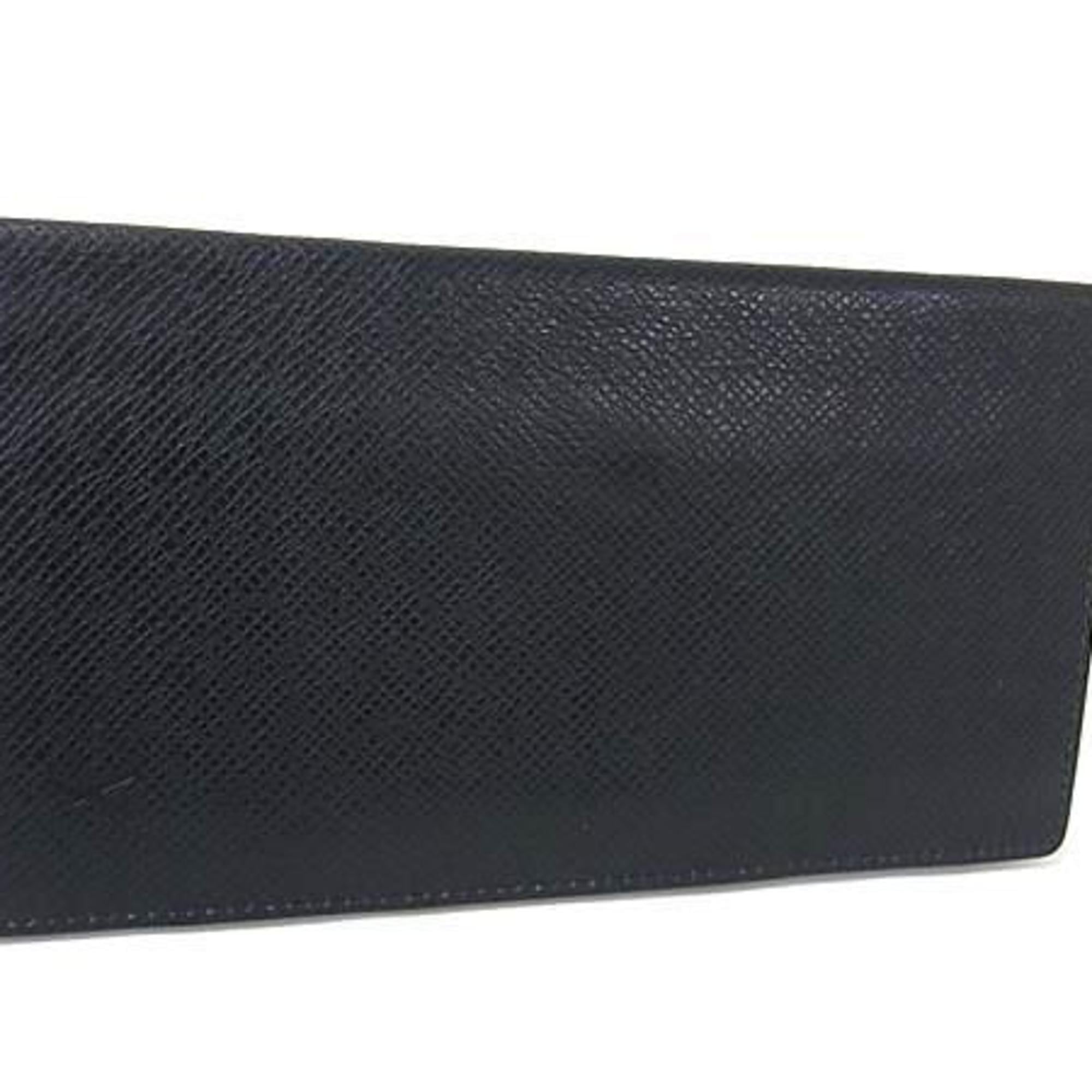 Louis Vuitton Taiga Boreal Navy Taiga Leather Long Wallet