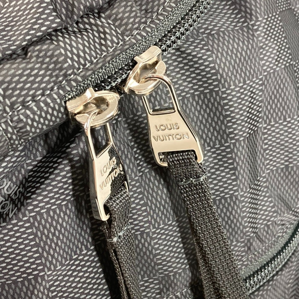 Louis Vuitton Damier Aventure Black Leather Nylon Backpack