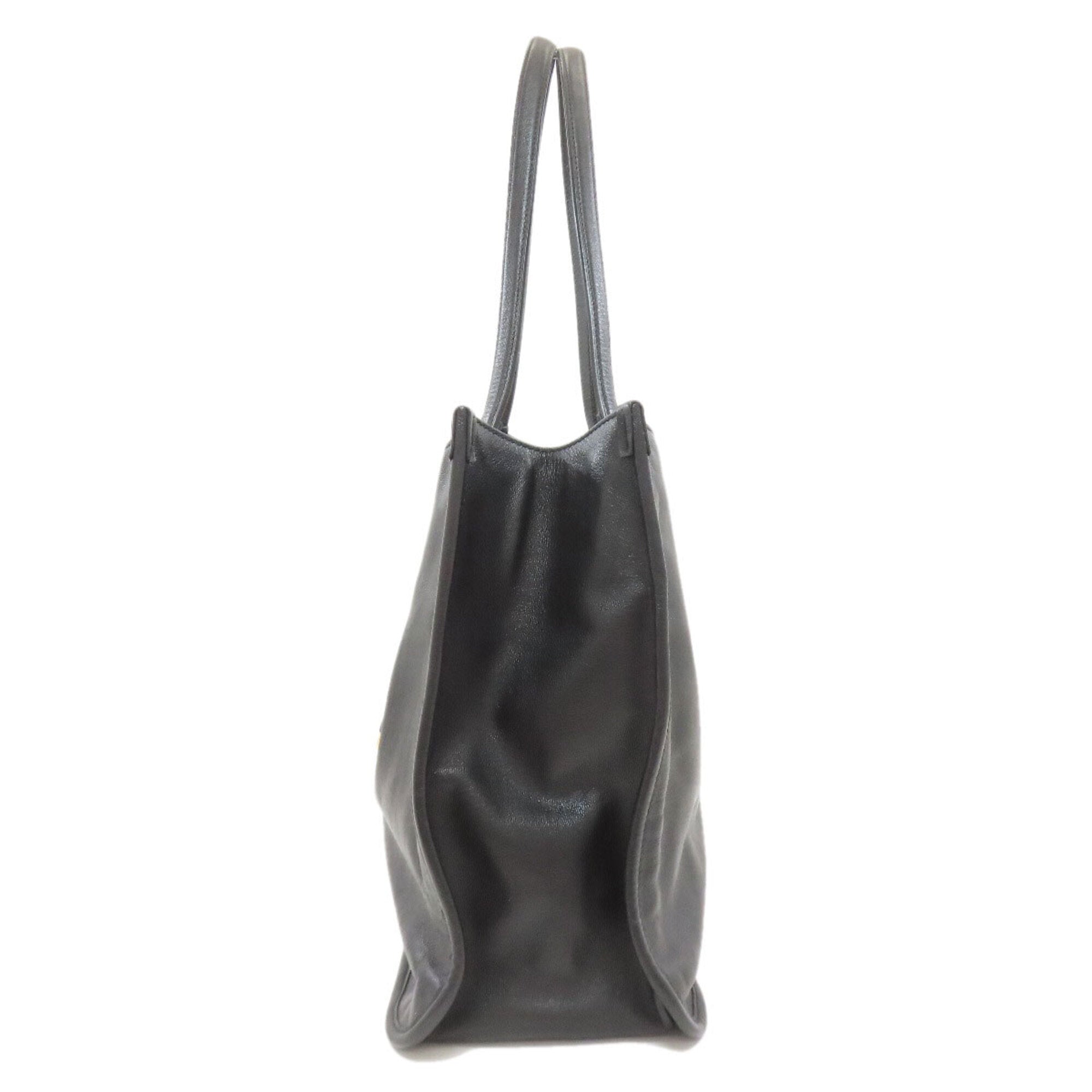 Gucci Black Leather Tote Bag (Pre-Owned)