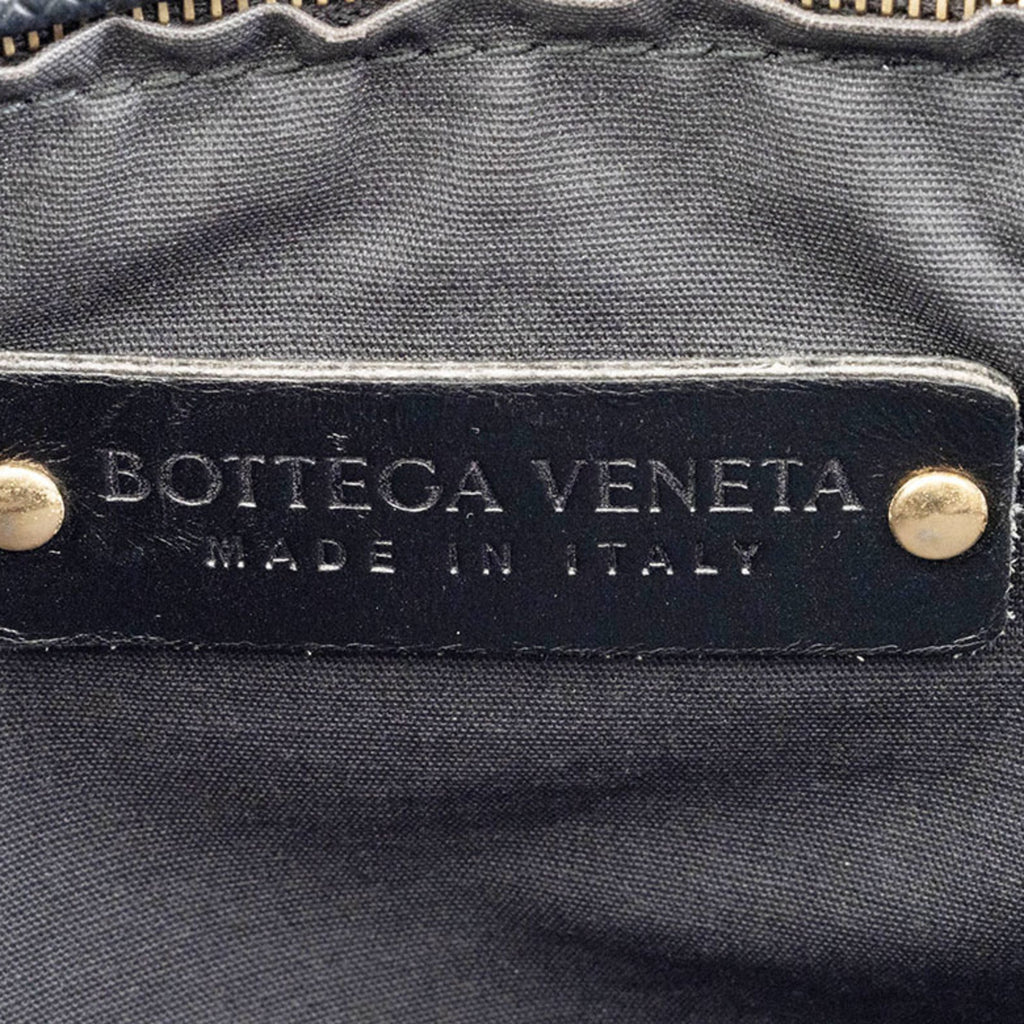 Bottega Veneta Black Pvc Leather Tote Bag