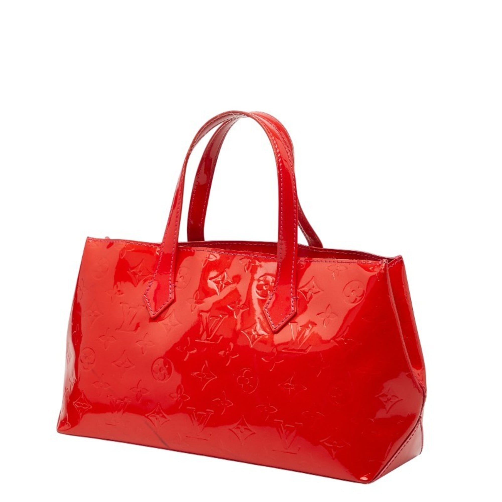 Louis Vuitton Pomme D'amour Red Color Patent Leather Handbag