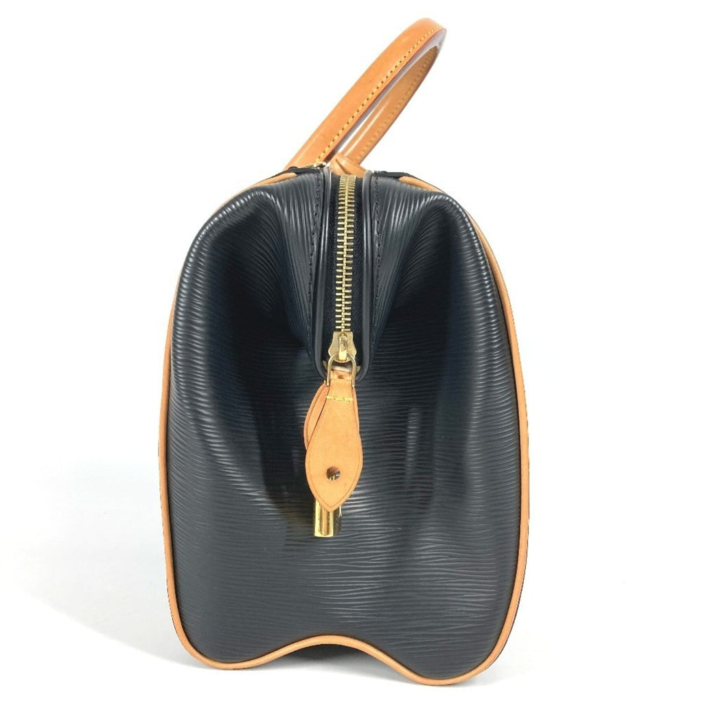Louis Vuitton Black Noir Epi Leather Boston Bag Handbag Shoulder Bag