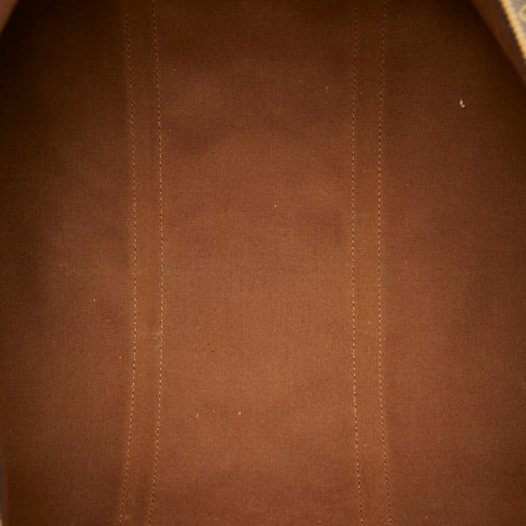 Louis Vuitton Brown Pvc Leather Boston Bag Shoulder Bag