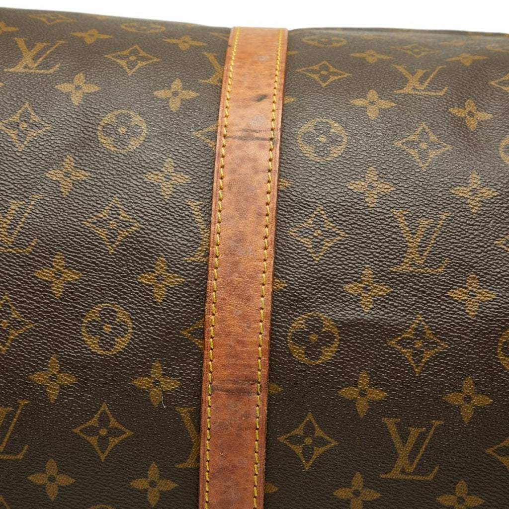 Louis Vuitton Brown Pvc Leather Boston Bag