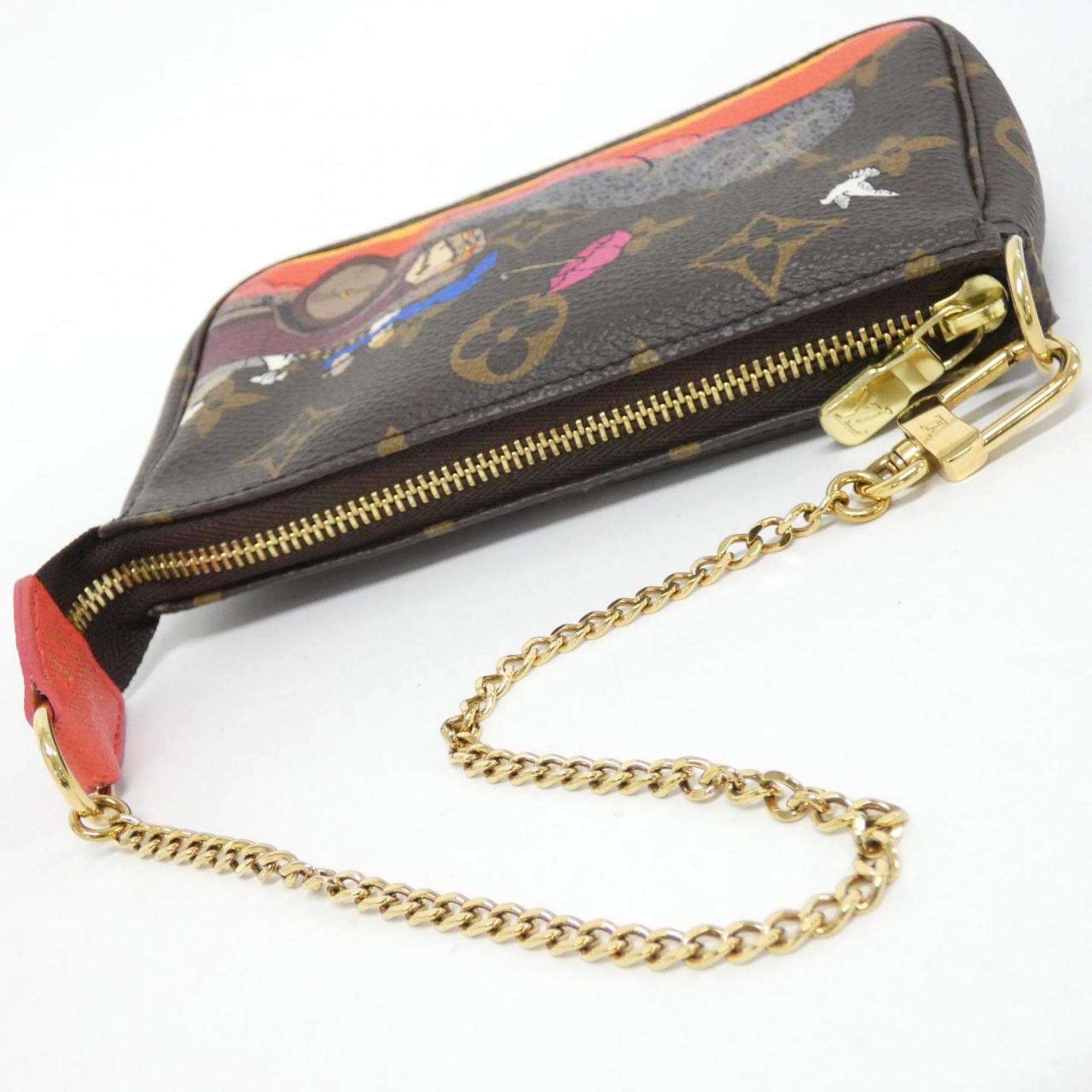 Louis Vuitton Marron Monogram Monogram Coated Canvas Pochette Pouch