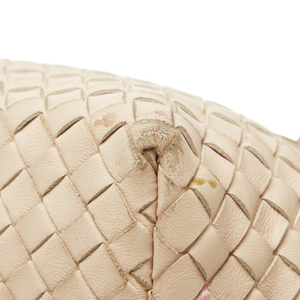 Bottega Veneta Pink Beige Leather Handbag Tote Bag
