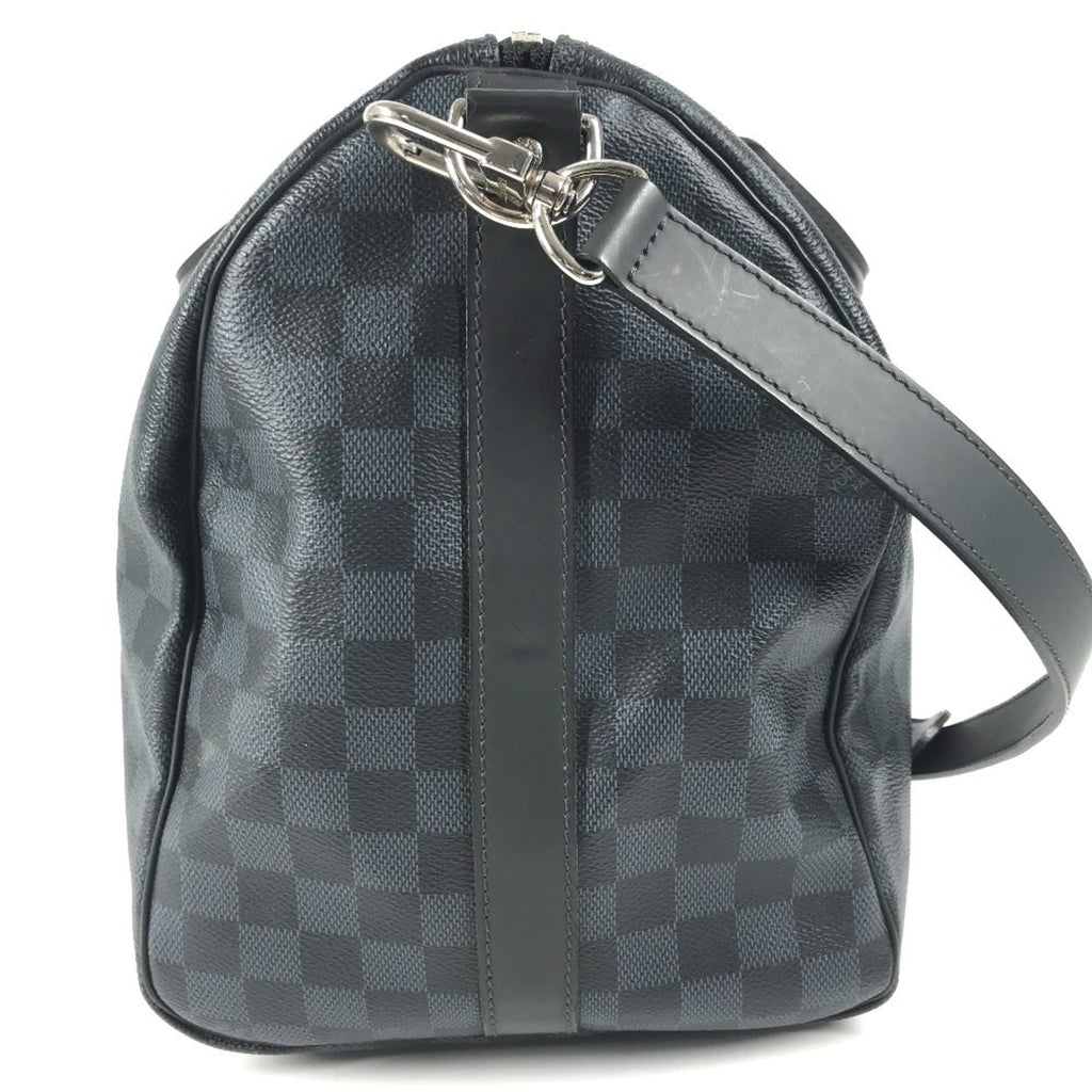 Louis Vuitton Damier Cobalt Navy Canvas Boston Bag Shoulder Bag