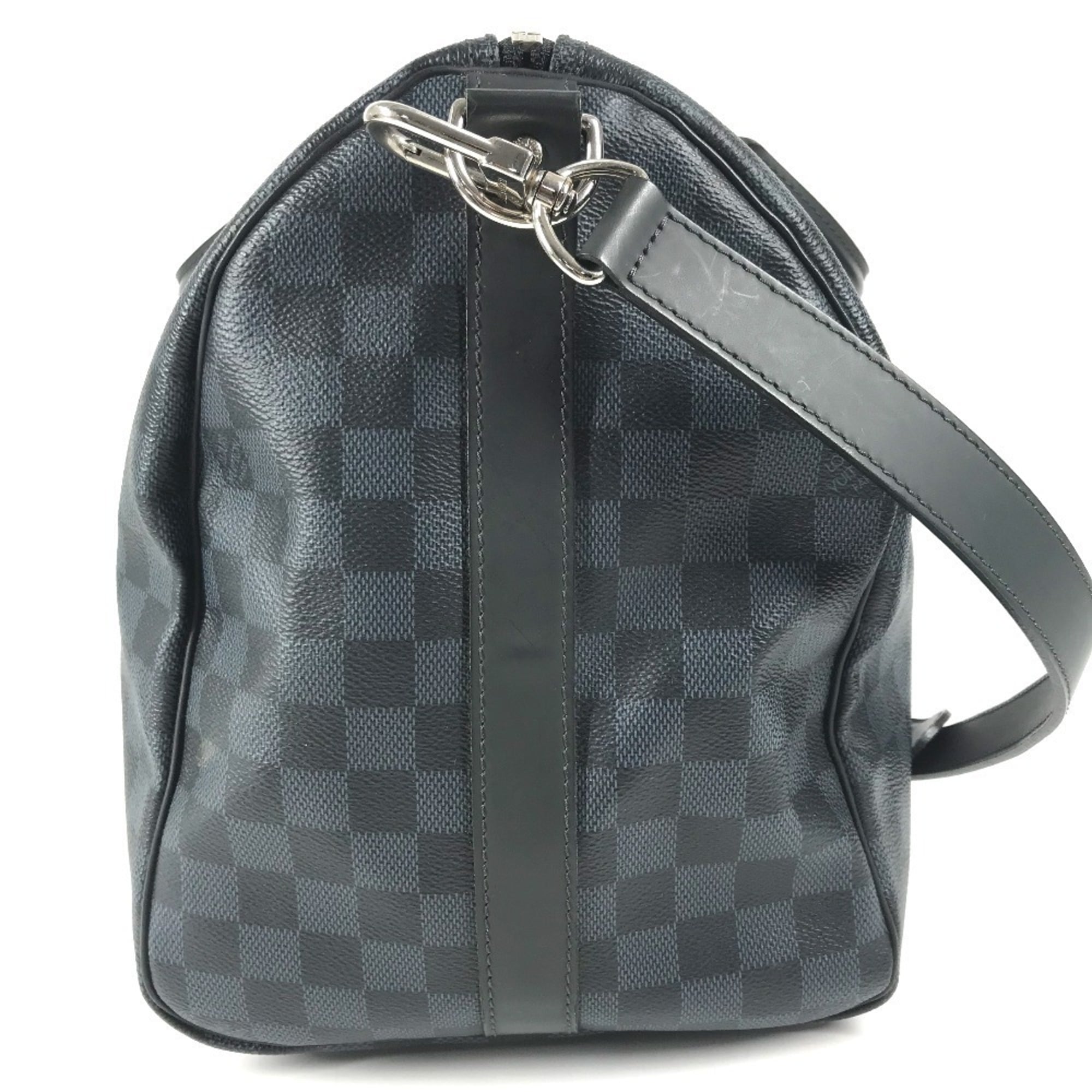 Louis Vuitton Damier Cobalt Navy Canvas Boston Bag Shoulder Bag