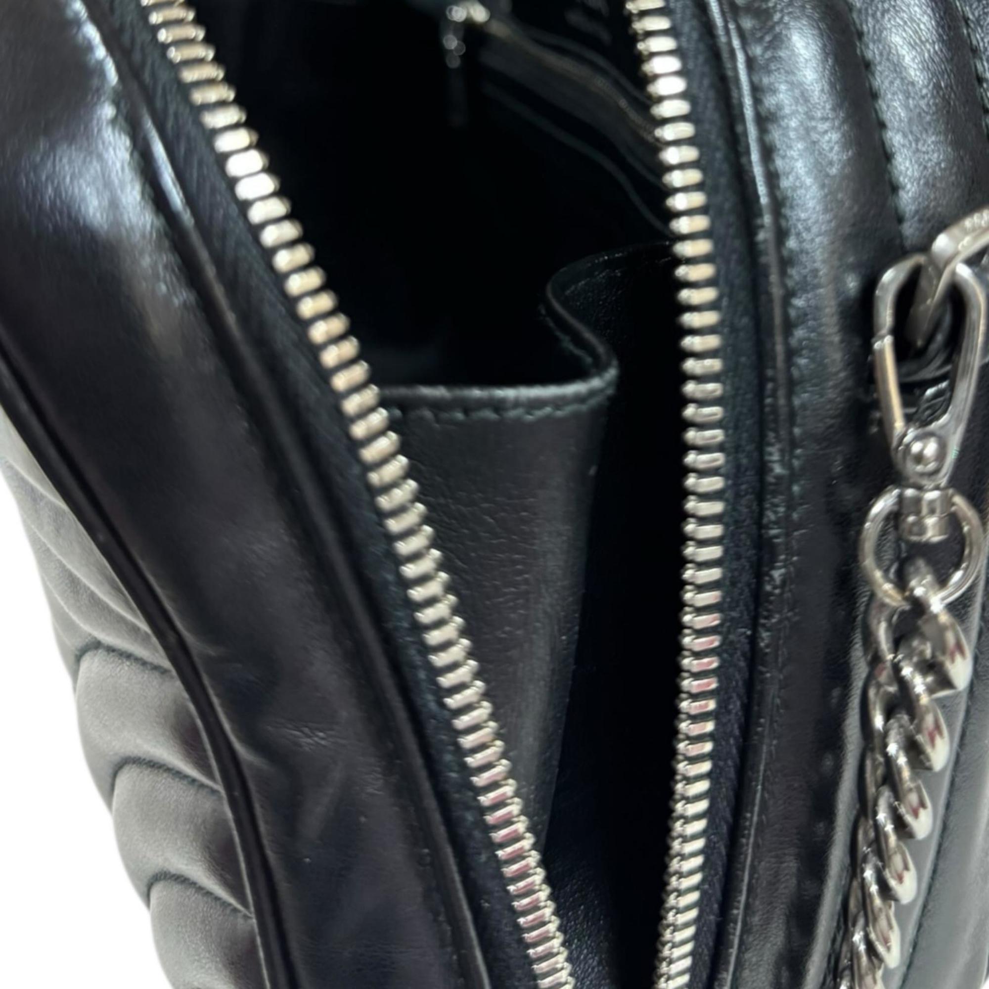 Prada Black Leather Shoulder Bag