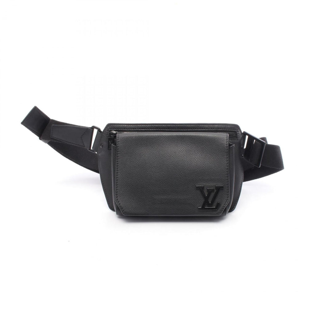 Louis Vuitton Black Noir Leather Fanny Pack