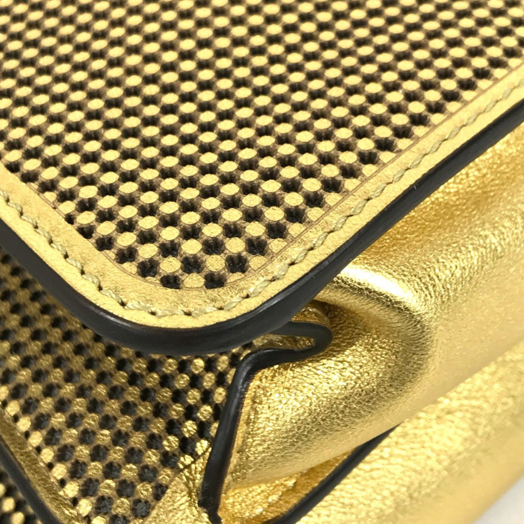 Fendi Gold Leather Handbag