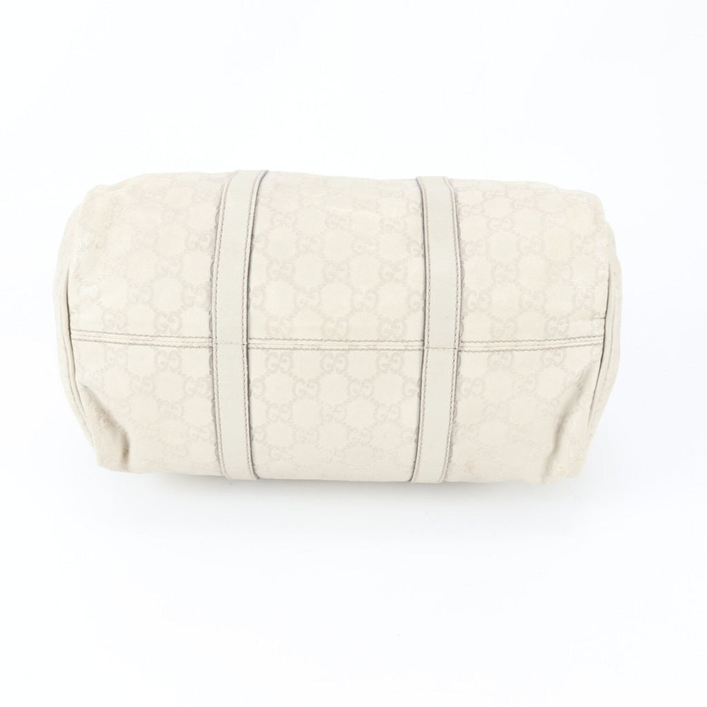 Gucci Guccissima Ivory Leather Handbag (Pre-Owned)