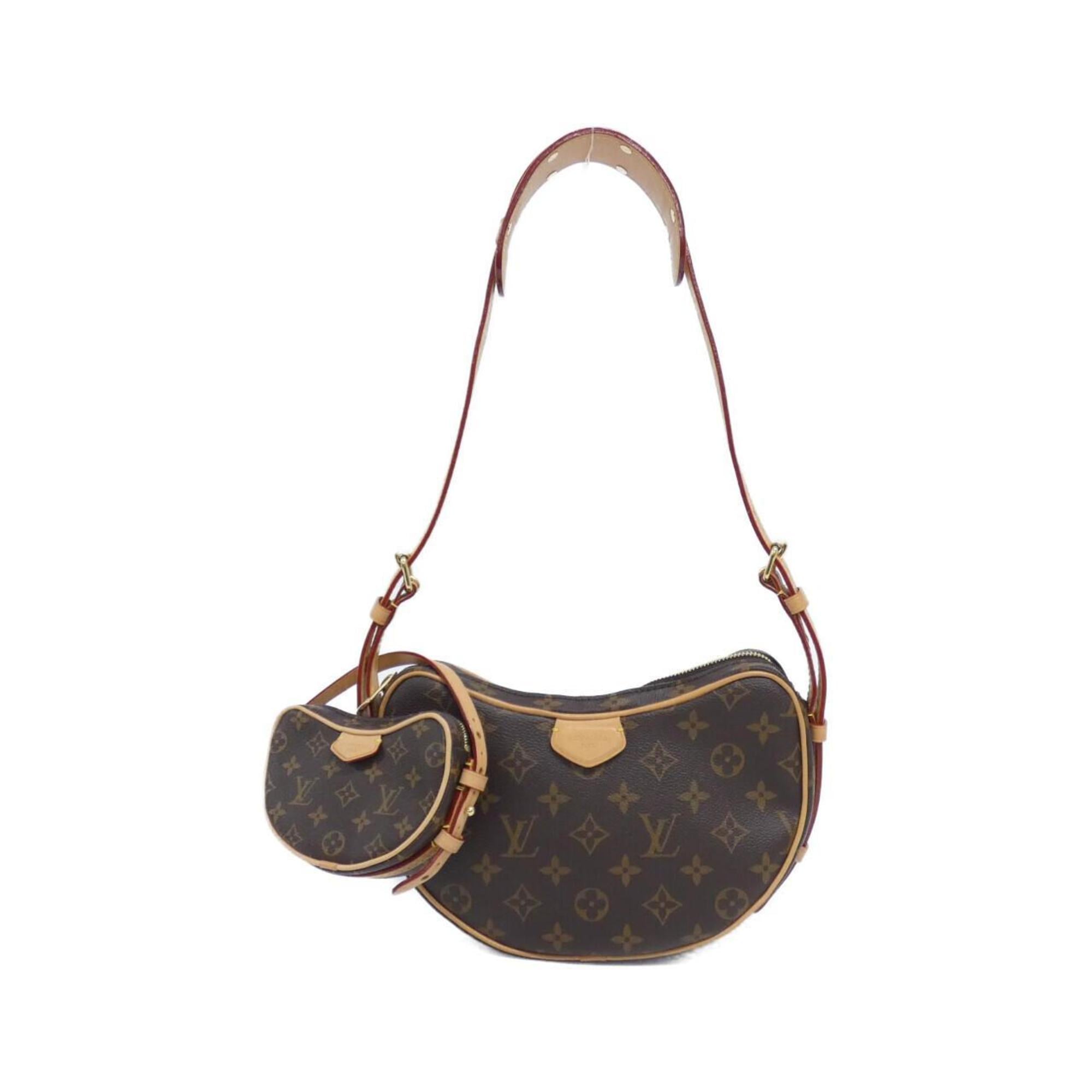Louis Vuitton Marron Coated Canvas Pouch Shoulder Bag