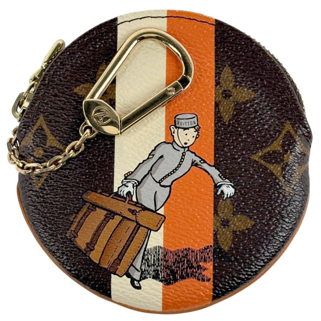Louis Vuitton Brown Monogram Groom Coin Purse/Coin Case