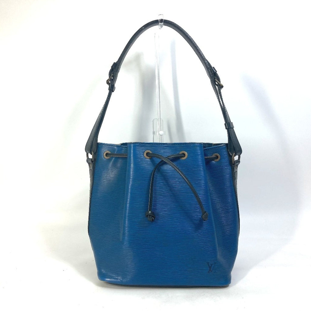 Louis Vuitton Black Blue Toledo Blue Epi Leather Shoulder Bag