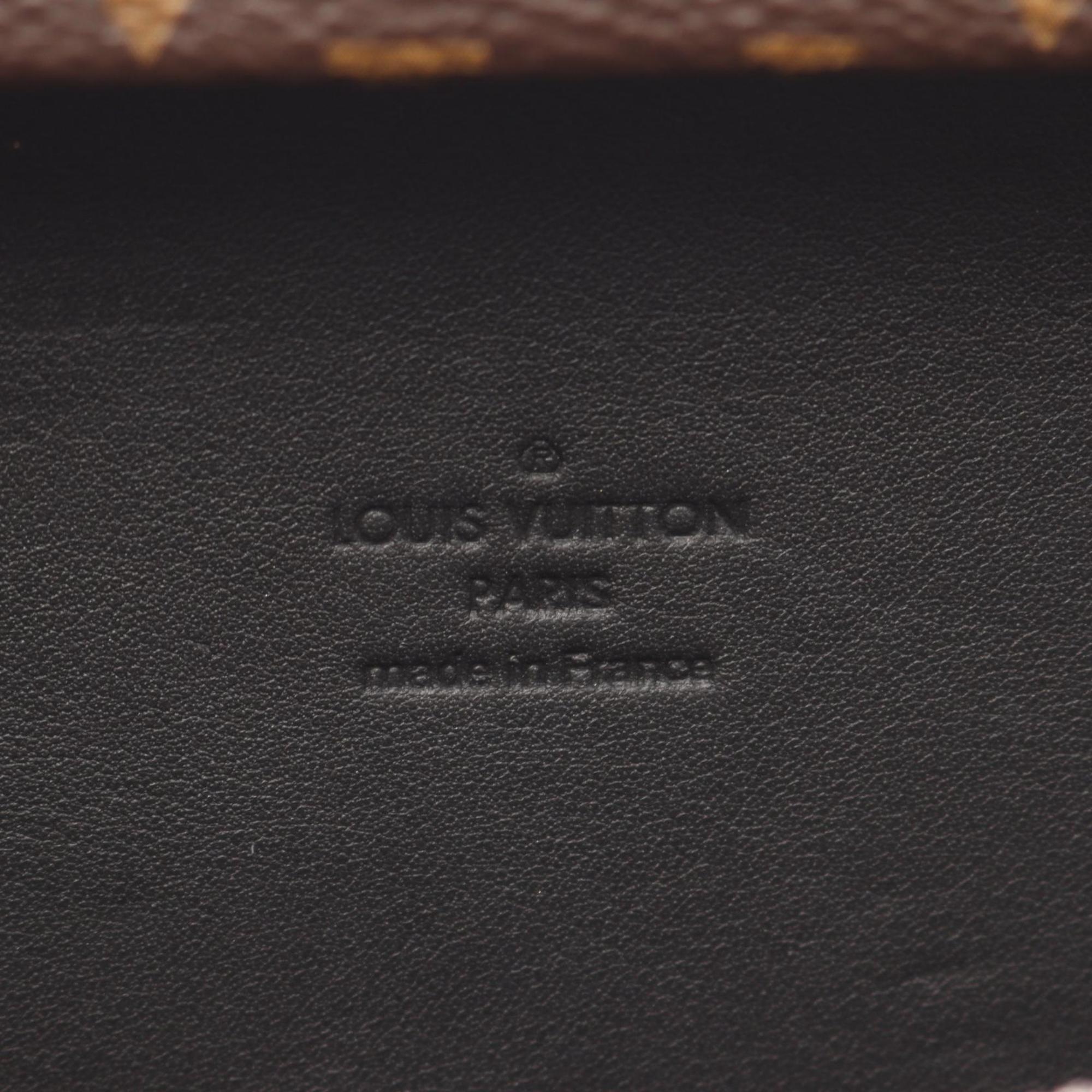 Louis Vuitton Black Brown Monogram Macassar Coated Canvas Shoulder Bag