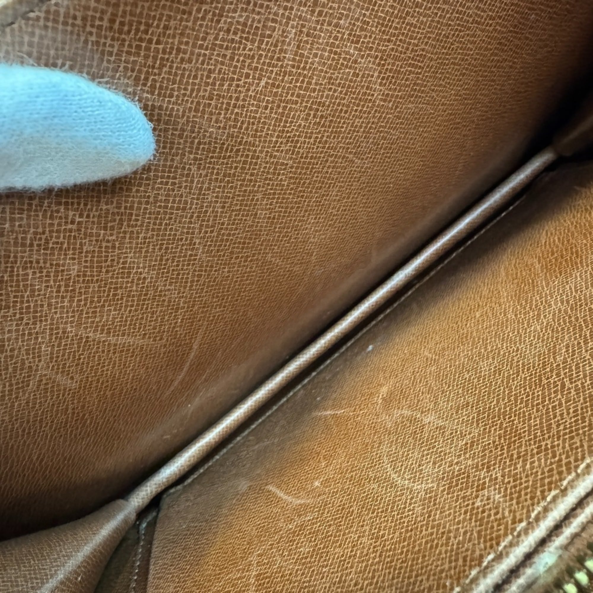 Louis Vuitton Brown Leather Shoulder Bag