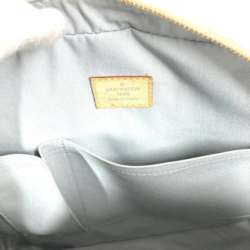 Louis Vuitton Pearl White Monogram Vernis Handbag Shoulder Bag Tote Bag