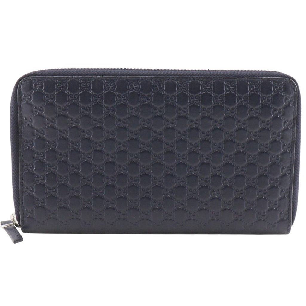 Gucci Black Leather Long Wallet (Bi-Fold) (Pre-Owned)