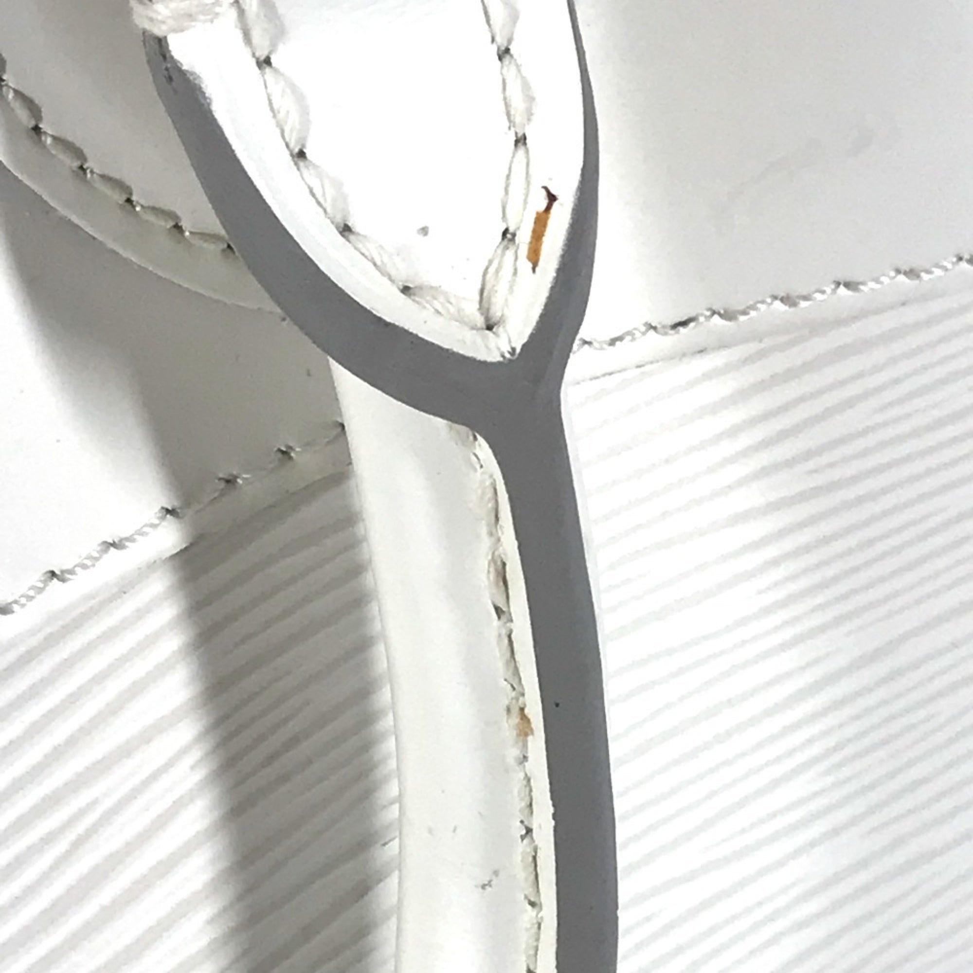 Louis Vuitton Epi White Epi Leather Handbag Tote Bag