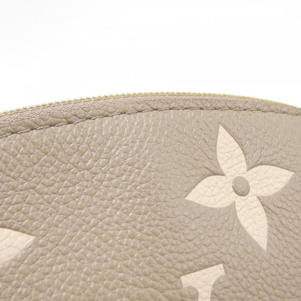 Louis Vuitton Bicolor Cream Leather Pochette Pouch