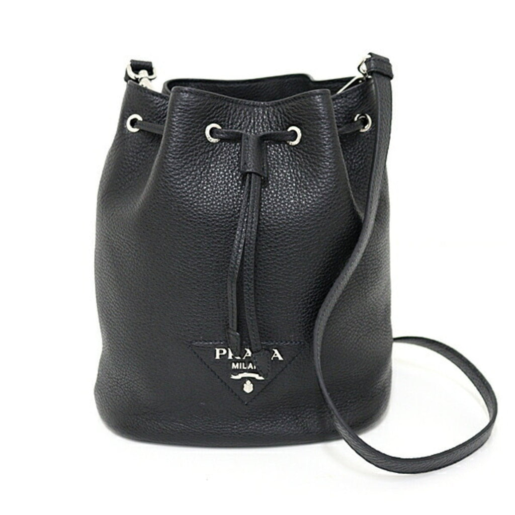Prada Black Nero Leather Shoulder Bag