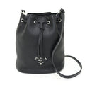 Prada Black Nero Leather Shoulder Bag