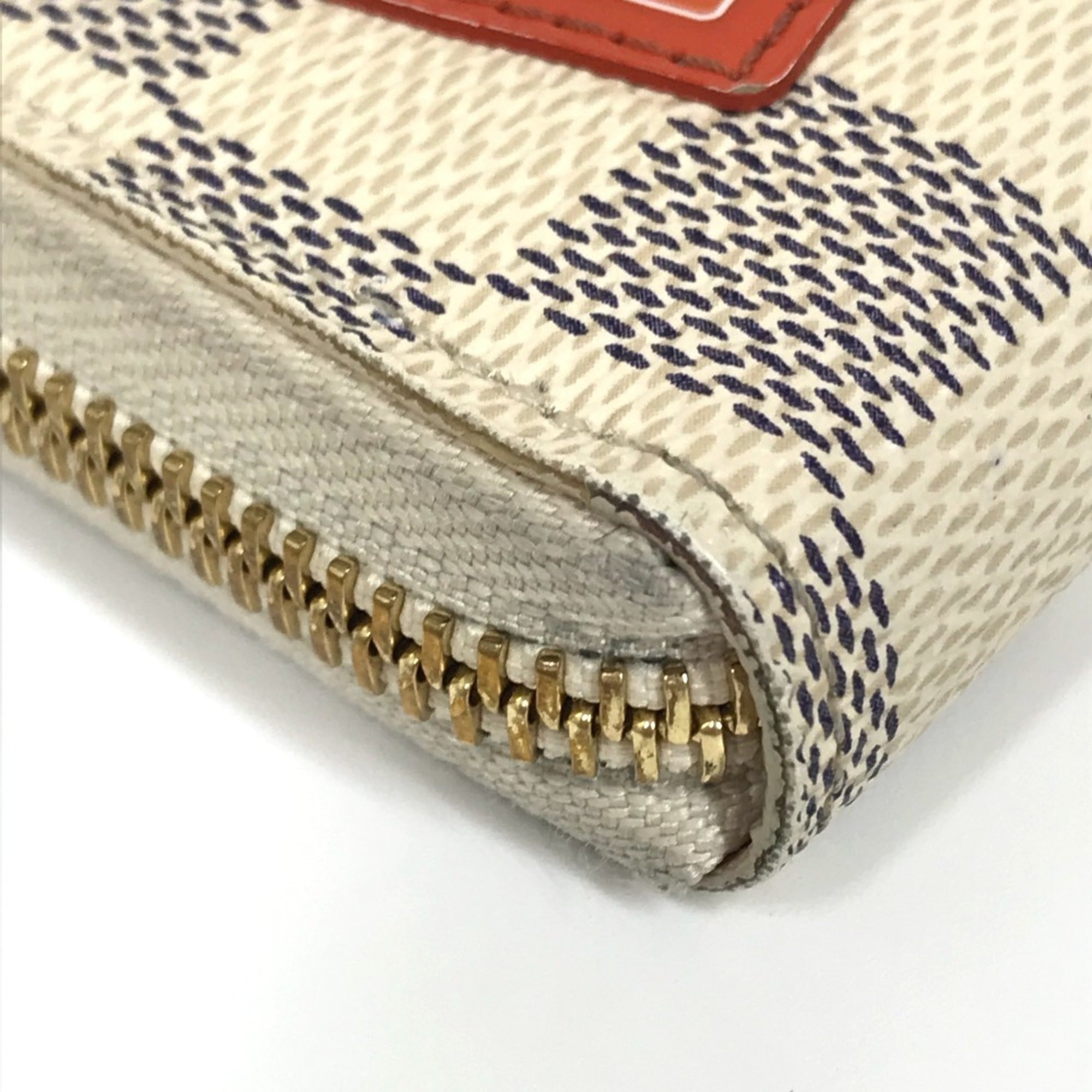 Louis Vuitton Damier Damier Azur White Damier Azur Long Wallet