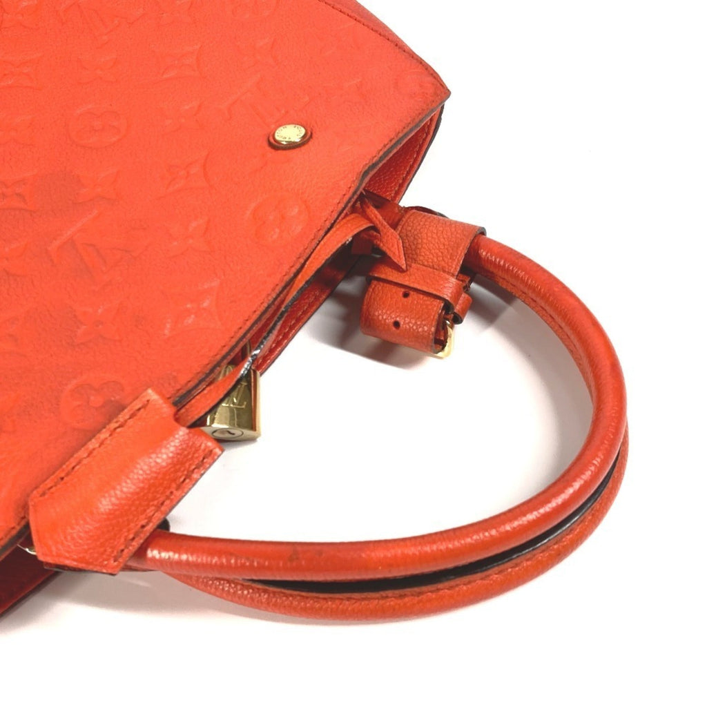 Louis Vuitton Orange Monogram Empreinte Handbag Shoulder Bag Tote Bag
