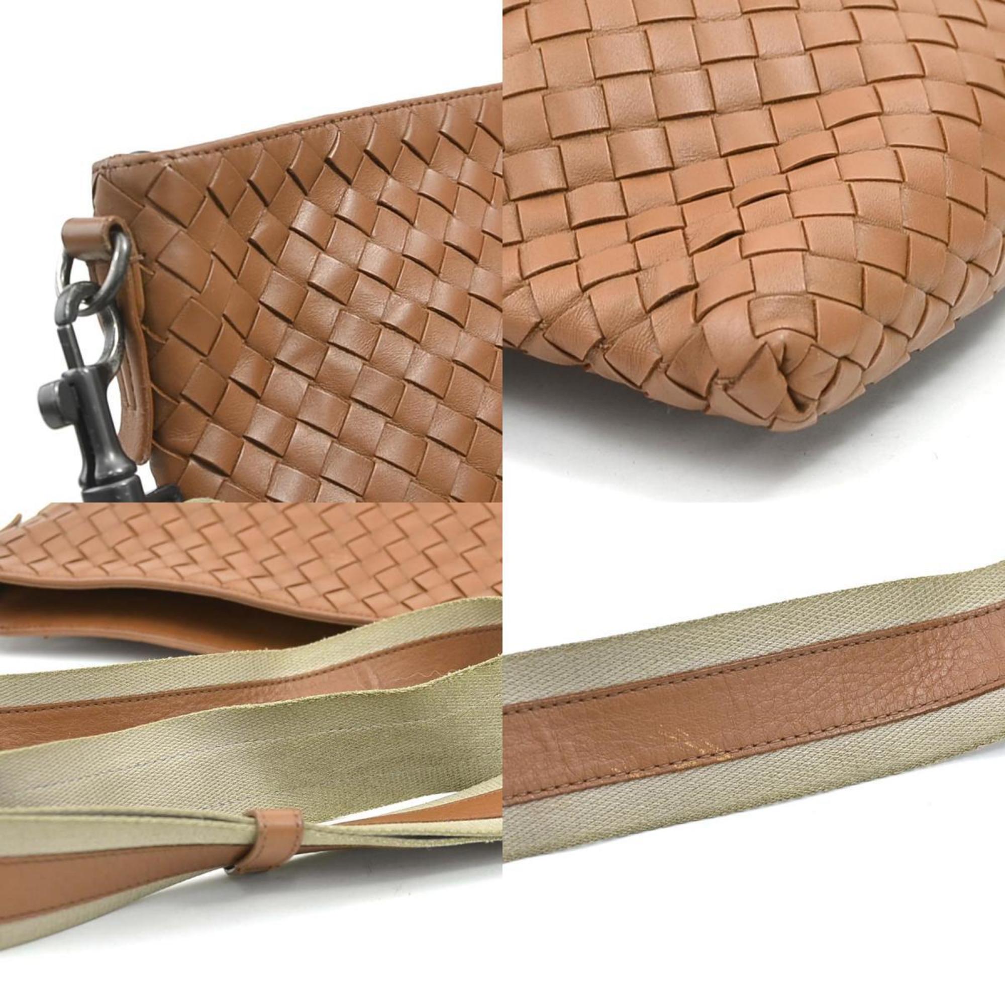 Bottega Veneta Brown Intrecciato Shoulder Bag