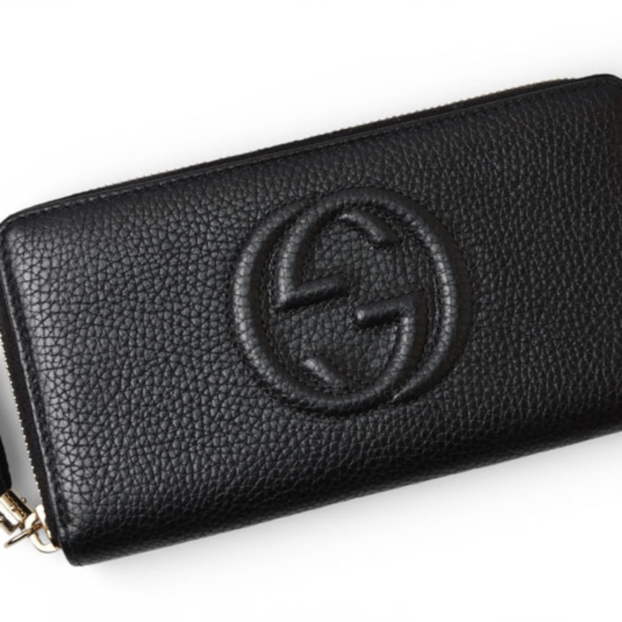 Gucci Black Leather Long Wallet (Bi-Fold) (Pre-Owned)