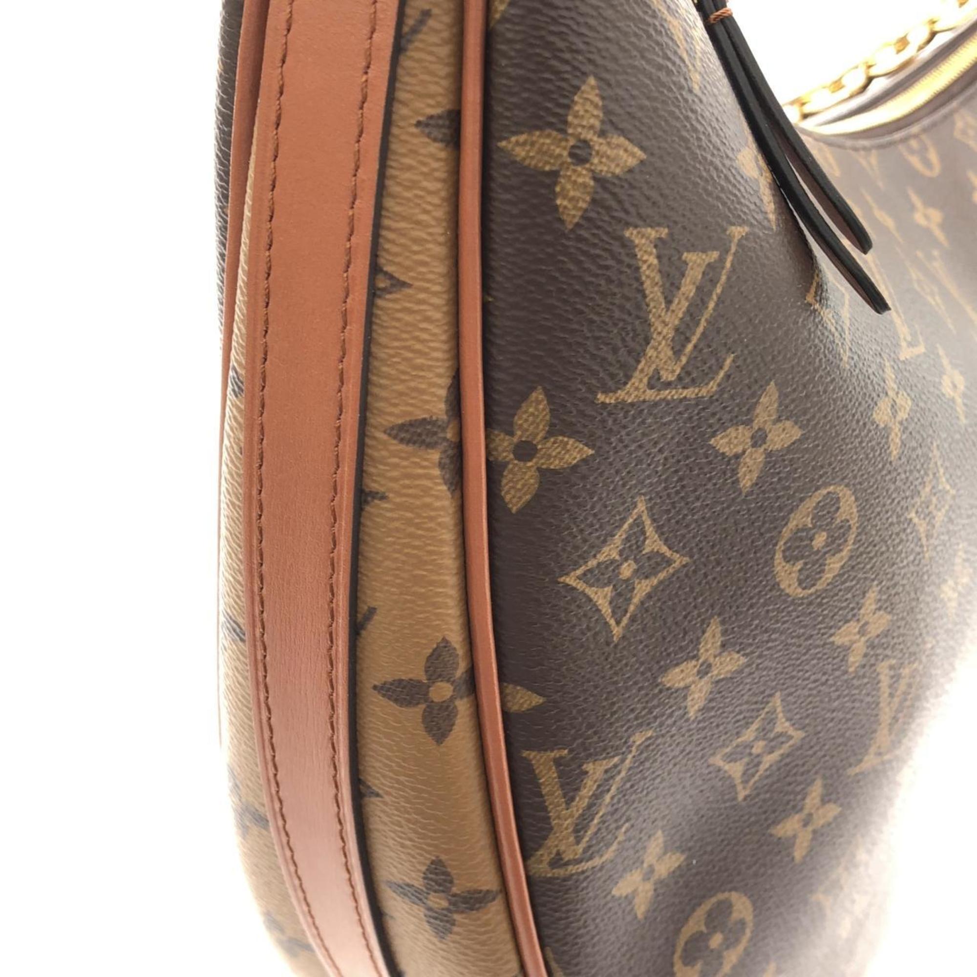 Louis Vuitton Marron Coated Canvas Pouch Shoulder Bag