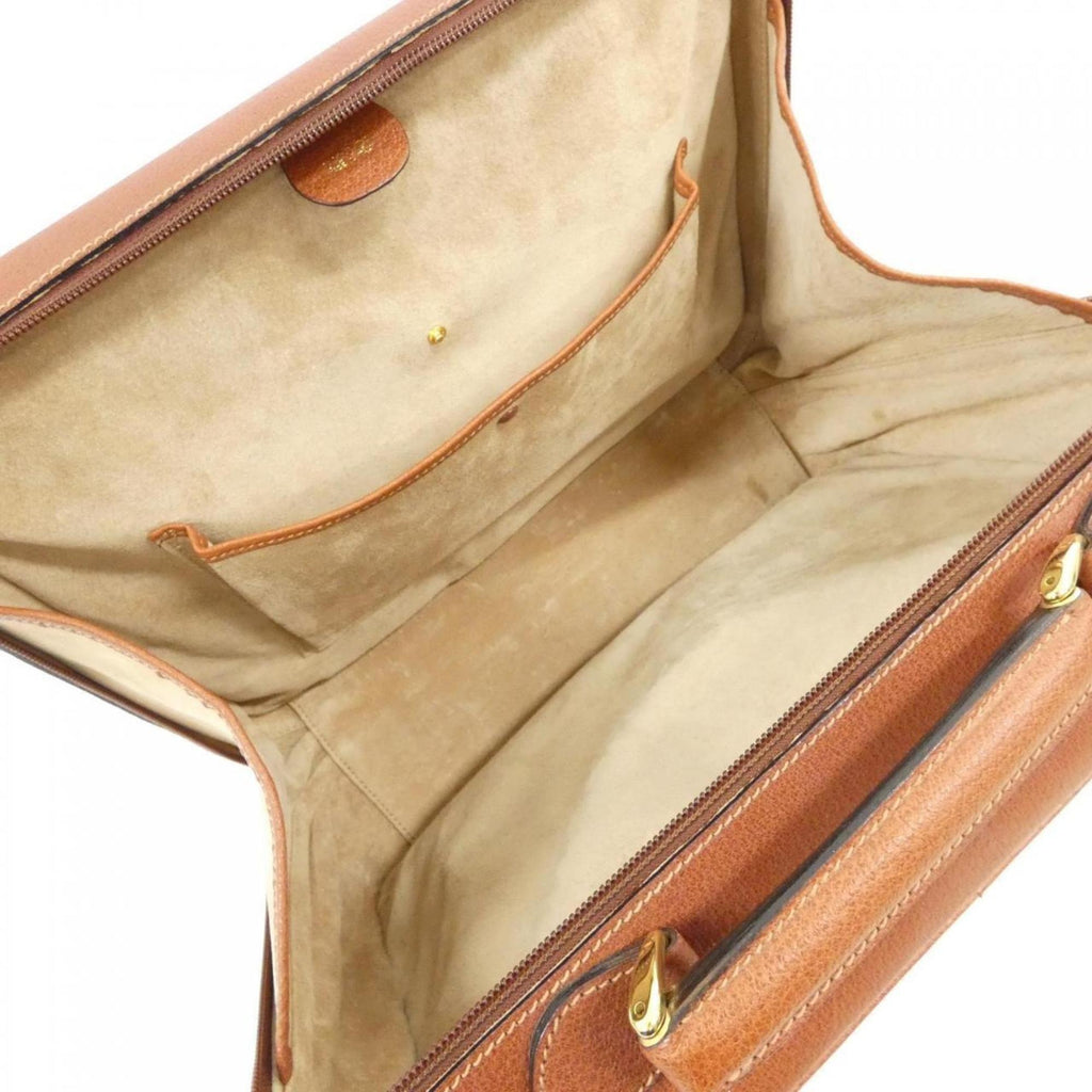 Gucci Brown Leather Handbag (Pre-Owned)