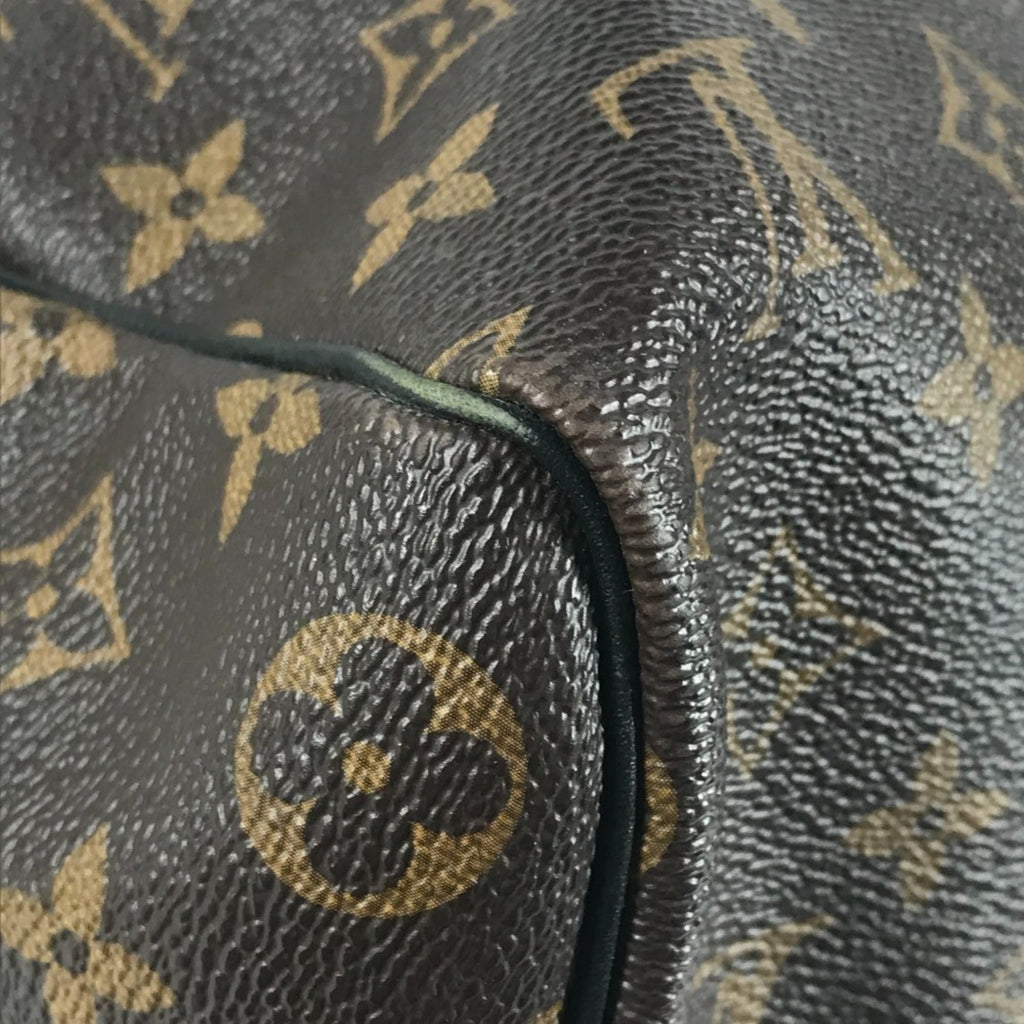 Louis Vuitton Monogram Macassar Black Brown Galle Monogram Monogram Boston Bag Shoulder Bag