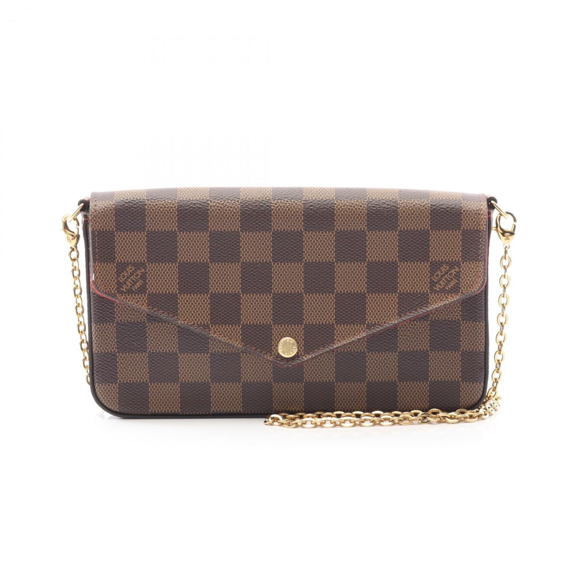 Louis Vuitton Brown Damier Canvas Coated Canvas Pochette Shoulder Bag