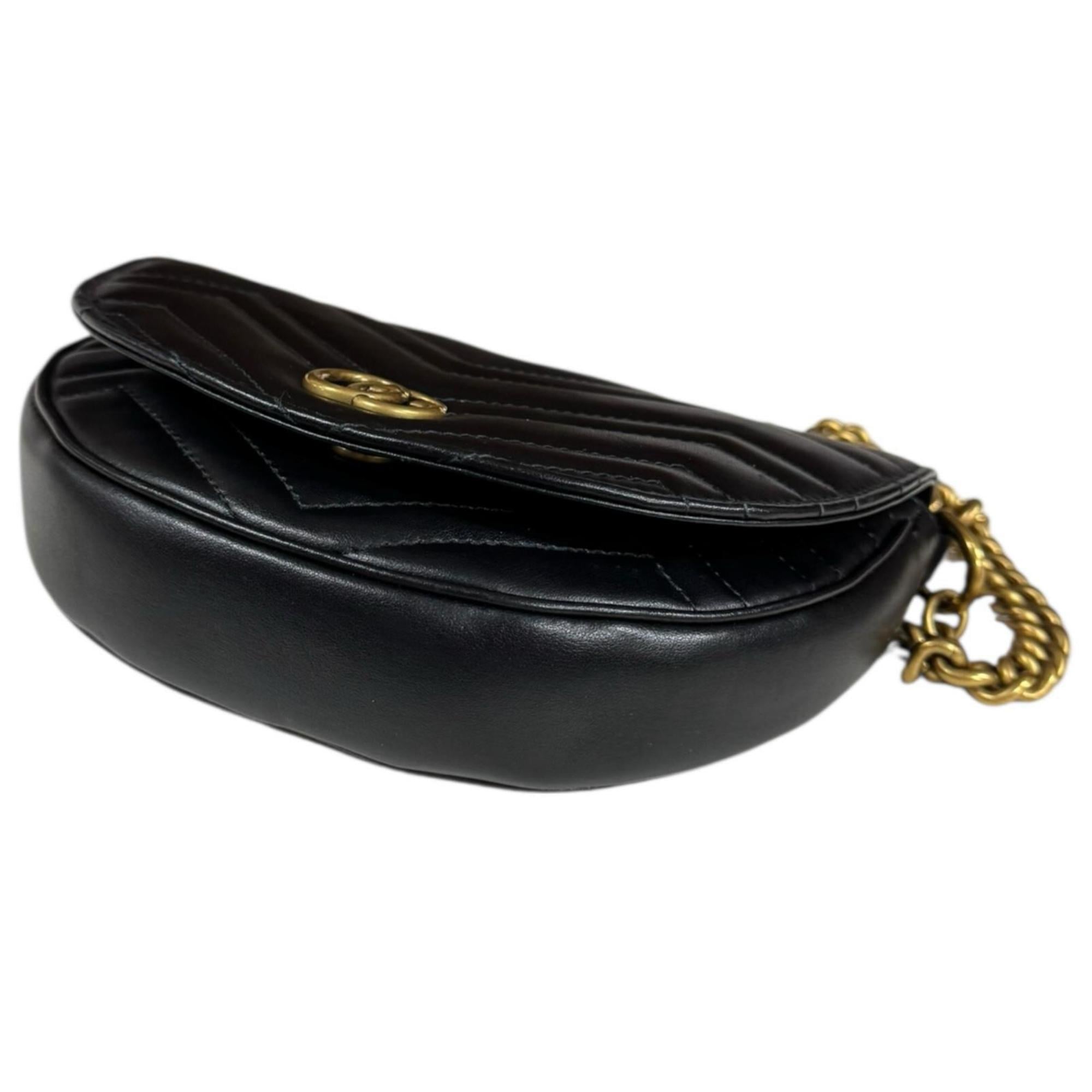 Gucci Black Leather Shoulder Bag (Pre-Owned)