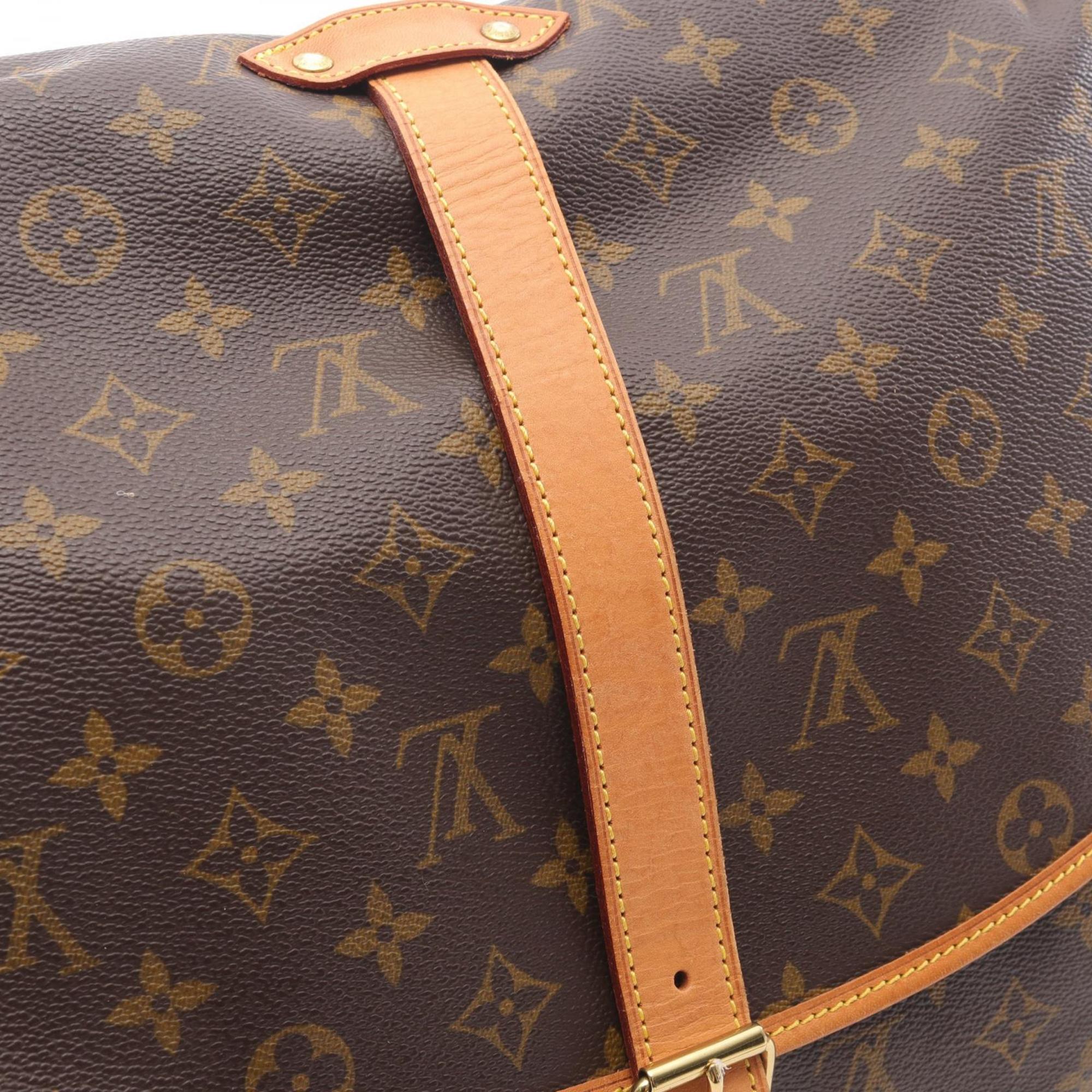Louis Vuitton Brown Monogram Coated Canvas Pvc Leather Shoulder Bag
